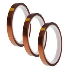 3x 10mm 100ft BGA High Temperature Heat Resistant Polyimide Tan Tape Dropshipping 2024 - buy cheap