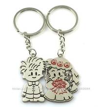 S6404 The bride and bridegroom ( Key Chain )Key Ring Cute Alloy Pair Chain Best Gift for Lover Best Gift to Valentines 2024 - buy cheap