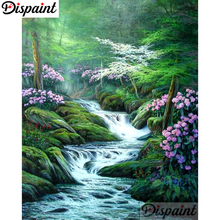 Dispaint Completo Quadrado/Rodada Broca 5D DIY Pintura Diamante "água de Flor" Bordado Ponto Cruz 3D Decoração Da Sua Casa a10268 2024 - compre barato