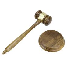 Handmade Wooden Craft Lawyer Judge Auction Hammer Gavel Court Wood Gavel Hammer Sound Block Set 2024 - buy cheap
