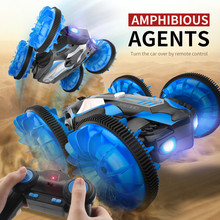 C10 Water and Land RC Car Amphibious Agents 360 Rotate Remote Control Stunt Car Electric LED Night Light RC Robot Car for Kids 2024 - buy cheap