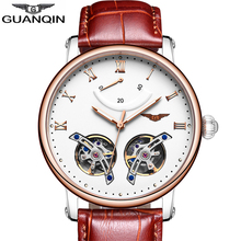 GUANQIN Double Tourbillon Automatic Watch Men Luxury Waterproof Mechanical Watch Clock Men Watches Relogio Masculino A 2024 - buy cheap