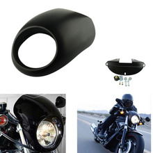 Faro de horquilla delantera para motocicleta, carenado negro mate, para Harley 883, 48, 1200, soporte de horquilla delantera, Dyna Sportster 2024 - compra barato