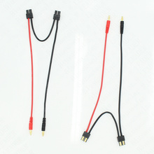 200 pcs /Lot 25cm 14 AWG Cable 4.0 mm Banana Plug Connector to TRX Male Series Connector  for RC Part 2024 - buy cheap