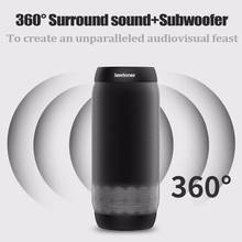 HOT lewinner colorful Waterproof Bluetooth Speaker Wireless NFC Super Bass Subwoofer Outdoor Sport Sound Box FM Portable Speaker 2024 - buy cheap