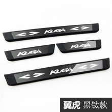 High-quality stainless steel Plate Door Sill Welcome Pedal Car Styling Accessories for Ford KUGA  2018 2024 - buy cheap