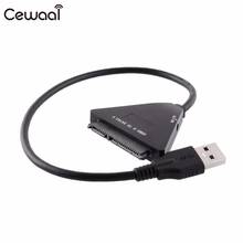 Cewaal USB 3.0 to 7+15P SATA 3.0 Adapter Card Cable 12V DC Jack HDD SSD Converter 2024 - buy cheap