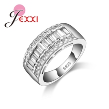 Vintage Fashion Rings For Lady 925 Sterling Silver Women Wedding Engagement Rings Bague Bijoux Femme Band Jewerly 2024 - buy cheap