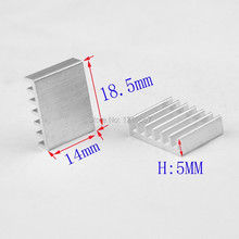 50 Pieces LOT 18.5x 14x5mm Aluminum IC LED Cooling Cooler Heat Sink Heatsink Radiator 2024 - buy cheap