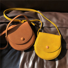 NEW Brand Saddle Bag for Women Retro Crossbody Bags Lady Half-moon Messenger Bags Semicircle Female Shoulder Handbags 2024 - buy cheap