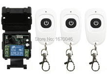 Sistema de controle remoto sem fio 1 ch dc12v, interruptor de rádio, transmissor, receptor, luz, lâmpada, janela, portas de garagem