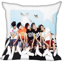 Fan Xi Hot Custom KPOP B1A4 Printed Silk Square Pillowcase Home Decorative zipper Satin Pillowcases (One Side) 2024 - buy cheap