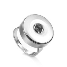 Hot sale high quality 009 fashion Stainless Steel ring fit ginger 12mm 18mm snap button rings jewelry charm rings for women 2024 - buy cheap