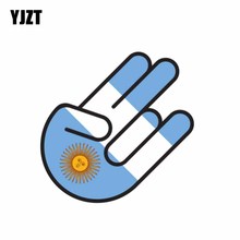 Yjzt adesivo automotivo corrente 9.2cm * 14cm, estilo argentina, bandeira adesiva, ar, dedo decalque 6-1058 2024 - compre barato