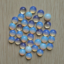 2018 fashion hot selling high quality opal stone round cab cabochon beads for jewelry Accessories 10mm wholesale 50pcs/lot free 2024 - buy cheap