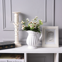 Vaso com alça para leite do tipo nórdico, vaso de cerâmica vintage, vaso de flores para decoração de casa 2024 - compre barato