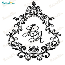 New Personalized Initial Wedding Design Stickers Floor Decoration Vinyl Dance Decal Removable Wedding Sticker SE005 2024 - buy cheap