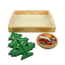 Игрушки Монтессори, детские игрушки, Декор, Рождественская елка, деревянный детский подарок на день рождения, рождественский подарок, игрушки, игрушки H2144Z 2024 - купить недорого