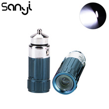 Sanyi led lanterna tocha portátil lâmpada com isqueiro lanterna carregada pelo carro lanterna de acampamento caça 2024 - compre barato
