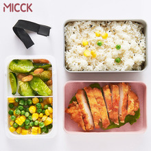 MICCK Healthy Material Lunch Box Double Layer Bento Box With Soup Bowl Portable Thermal Insulated Food Container Microwavable 2024 - buy cheap