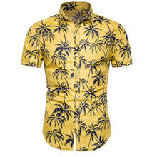 2020 Mens Hawaiian Shirt Male Casual camisa masculina Printed Beach Shirts Short Sleeve brand clothing Free Shipping 3XL 2024 - buy cheap