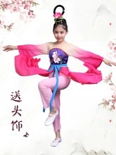 Children's classical dance costumes girls Chinese style dance clothes girls Yangko dance national fan dance clothes 2024 - buy cheap