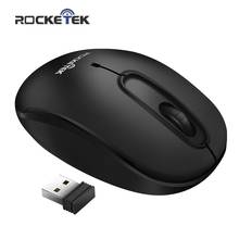 Rocketek USB Wireless Mouse 2.4G 1600 DPI 3 buttons ergonomic for imac pro macbook laptop computer pc optical mini mice silent 2024 - buy cheap