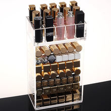Clear Acrylic Makeup Organizer Lipstick Holder Nail Polish Display Rack Desktop Makeup Storage Box Jewelry Cosmetic Organizer 2024 - buy cheap