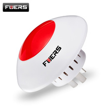 Fuers-sirena estroboscópico inalámbrico, 110dB, luz roja, 433MHz, bocina Flash de Alarma interior, sirena intermitente para GSM, WIFI, sistema de alarma PSTN 2024 - compra barato