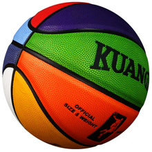 Kuangmi 8 Colors Basketball Ball for Kids Child Games Size 3 4 5 6 7 Basketball Training Sport Children's Toys 2024 - buy cheap