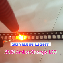 1000PCS SMD Led 3528/1210 Orange/amber Smd/smt Plcc-2 High Quality Ultra Bright Light-emitting Diode free Shipping 2024 - buy cheap