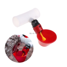 Poultry Automatic Water Drinking Cup/Tube Plastic Drinker Chicken Bird Feeder 2024 - buy cheap