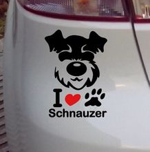 I love my schnauer perro mascota coche pegatinas 2024 - compra barato