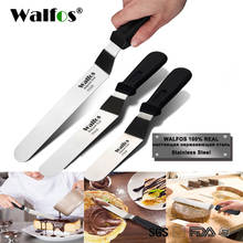 WALFOS Stainless Steel Butter Cake Cream Knife Spatula for Cake Smoother Icing Frosting Spreader Fondant Pastry Cake Decorating 2024 - buy cheap