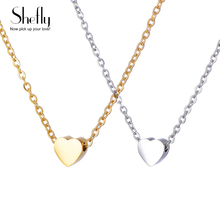 Stainless Steel Cute Heart Choker Necklaces for Women Fashion Bohemia Jewelry Gold Color Necklace Love Gift Collier Bijoux Femme 2024 - buy cheap