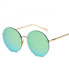 2019 Retro Round Women's Sunglasses Men's Round Solid Color Metal Frame Sun Glasses Women Female MultiColor Glasses UV400 Z61 2024 - buy cheap