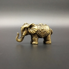 Coleção de bronze chinês esculpido animal elefante trazer saúde e riqueza requintado pequena estátua 2024 - compre barato