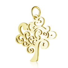 5pcs/lot 304 Stainless Steel Pendants Heart Shape/Tree of Life Shape Pendant Charm for necklace jewelry DIY making F60 2024 - buy cheap