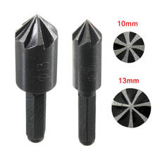 2pcs/lot 7 Flute 82 Degree 1/4 Inch High Carbon Steel Hex Shank HCS Countersink Drill Bits Set Chamfer Cutter for Woodworking 2024 - buy cheap