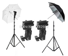 4ni Flash Mount Bracket / Kit Light Stand Flash Bracket B Mount 33"Umbrella Black Reflective Umbrella+white studio Umbrella 2024 - buy cheap