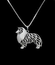 new trendy Hollow Pet Standing Shetland Sheepdog Necklace for women cute charm christmas gift fashion pretty jewelry 2024 - buy cheap