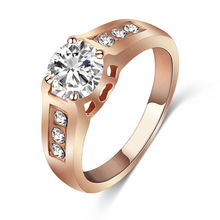 Beagloer Brand Attractive Peerless Crystal Stone Rings Rose Gold Color Genuine  Elements Wedding Ring Ri-HQ1002-A-2 2024 - buy cheap