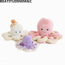 New Simulation 18/40/60/80cm Rabbit hair big octopus doll octopus Plush Toys Kids Toy Home Decoration Christmas Gifts 2024 - buy cheap