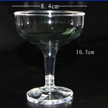 10.5*8.4CM Clear Acrylic Champagne Wine Glass Cup 150ML Drinking Cup Whiskey Cocktail Glass Cup Goblet Tower Bar Wedding Props 2024 - buy cheap