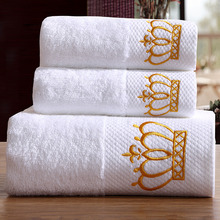 3pcs/set Hotel 16s Cotton Terry Bath Towel Set For Adults Embroidered Luxury 1pc Bath Towel + 2pcs Hand Face Towels Bathroom 2024 - buy cheap