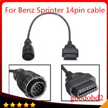 Car diagnostic tool cable Star Sprinter 14Pin to 16Pin OBD Diagnostis Scanner Connector Cable For Benz 2024 - buy cheap
