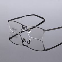 Titanium Precription Goggle Glasses Eyeglasses Frame Men Half Rim Myopia Glasses Eyewear Frames Luxury Reading Glasses Frame New 2024 - buy cheap