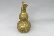 Very rare Ming Dynasty (xuan de1426-1438)Copper gourd,Wealth and well-being,free shipping 2024 - buy cheap