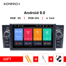 IPS 1 din Android 9.0 Ram 2G Car DVD Player For Fiat Grande Punto Linea 2007-2012 multimedia GPS Navigation radio Screen 4G DSP 2024 - buy cheap