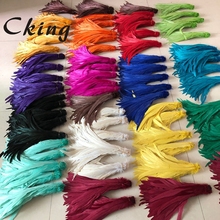 Cking-plumas coloridas de gallo o pollo, 20-25CM/8-10 pulgadas, para manualidades de fabricación de joyas de carnaval, 100 Uds. 2024 - compra barato